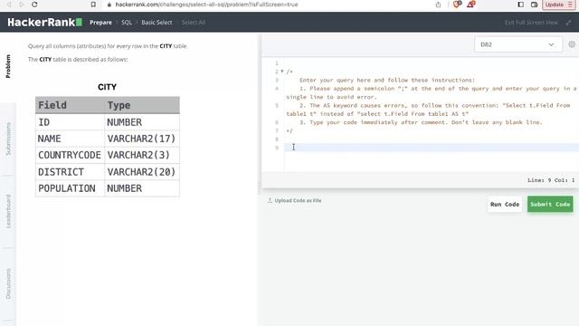 HackerRank - Select All [SQL Interview Question] Solution смотреть онлайн