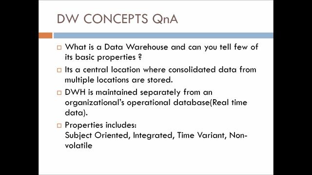 DataWarehouse QnA | Part-1 | Power BI Interview смотреть онлайн