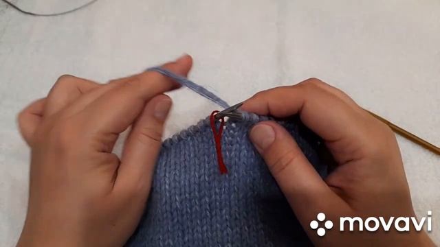 Манишка-хомут из пуха норки и ангоры Вязание спицами смотреть онлайн