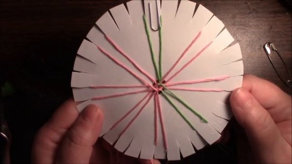 16 Strand Weaving Tutorial with Embroidery Floss - Diamond Kumihimo Pattern