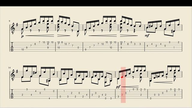 【TAB】25のエチュードより第5番（カルカッシ） смотреть онлайн