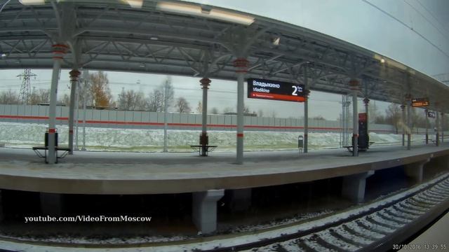 МЦК, первый снег (поездка по часовой, круг МЦК) // ноябрь 2016