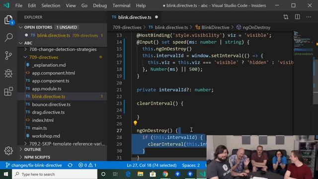 Angular behavioral directives - managing setInterval - #22 смотреть онлайн