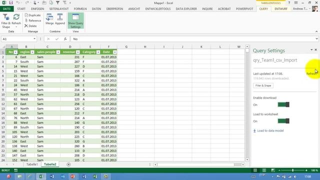 Excel # 370 - csv-Dateien importieren und matchen - Power Query смотреть онлайн