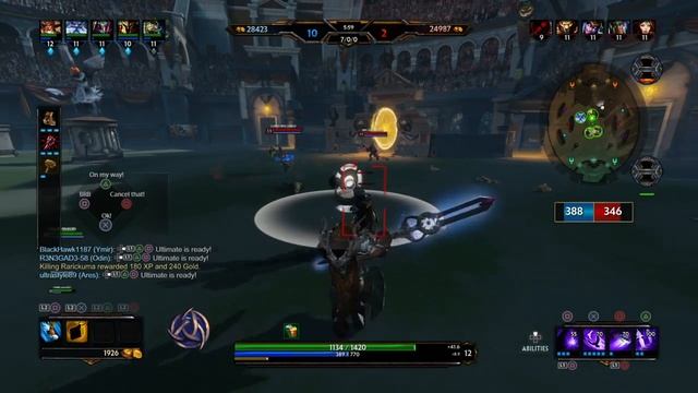 SMITE. Mountain Man Odin Arena gameplay! смотреть онлайн