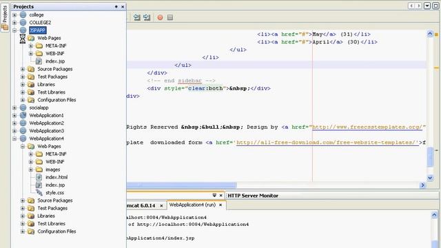 how to create jsp web application by using templat смотреть онлайн
