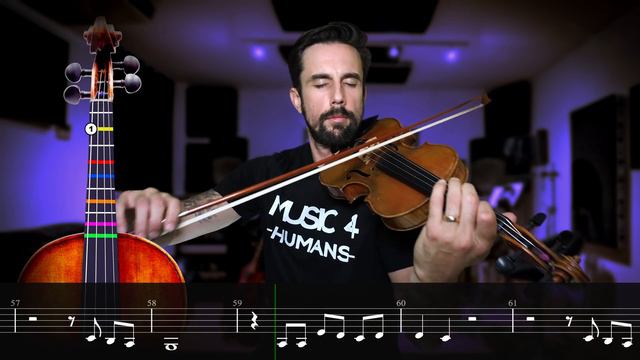 Everything I Wanted - Billie Eilish - Violin Tutorial смотреть онлайн