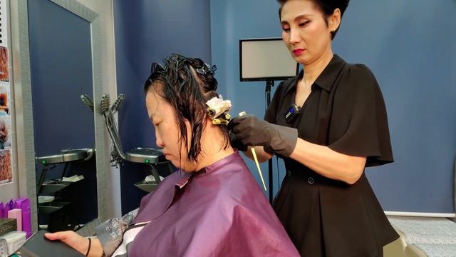 미용실 ASMR 디지털 #셋팅펌 14호 뽀글뽀글하게 Digital #SettingFirm #14CurlyCurly смотреть онлайн