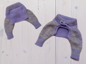 Джоггеры для собаки спицами