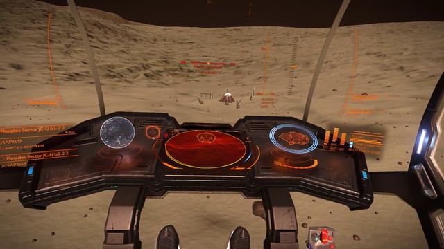 Elite Dangerous проба посадки на планету с FA-off