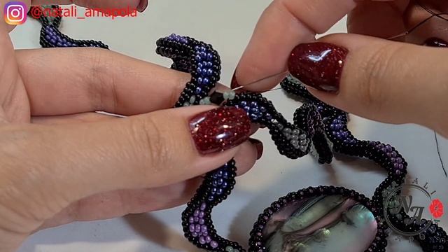 Колье из бисера "Звездное небо" Ч 2/Колье/Beaded necklace/Beaded corner/DIY necklace/Natali Amapola смотреть онлайн