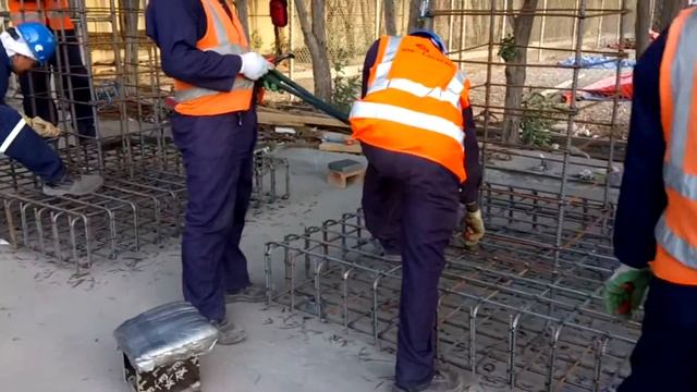 Steel fixer foundation work смотреть онлайн