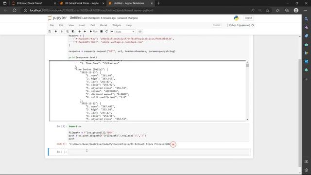 Extract data using API with Python смотреть онлайн
