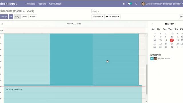 Timesheet Calendar - v13 Odoo смотреть онлайн
