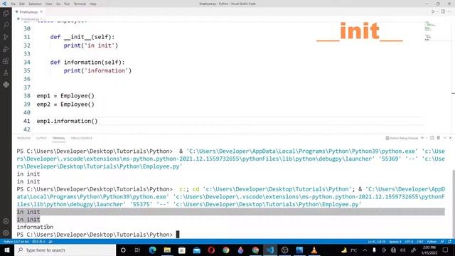 Python Tutorial for Beginners [URDU/HINDI] - #39 __init__ method in Python смотреть онлайн