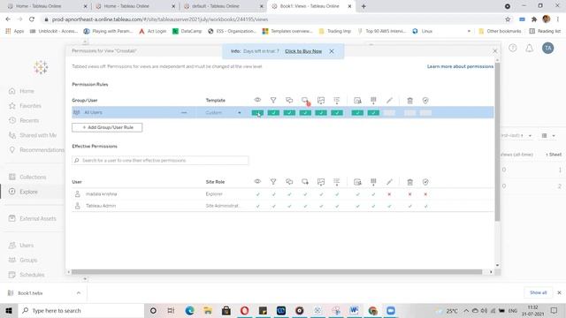View Level Permissions In TABLEAU смотреть онлайн