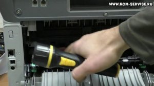 Как вытащить лист бумаги из принтера или МФУ Samsung при замятие.