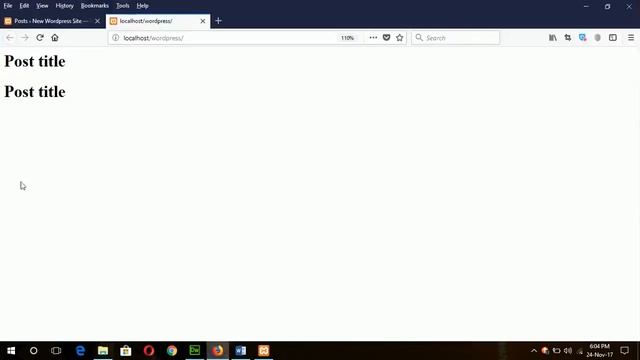 Wordpress Theme Development PART 1- Creating Header, Footer and dynamic post смотреть онлайн