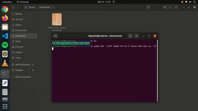 Install nodejs via binary archive (.tar.xz file) on Ubuntu 21.10 смотреть онлайн
