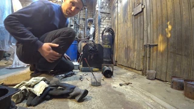 Горелка на отработке, проблема с розжигом. смотреть онлайн