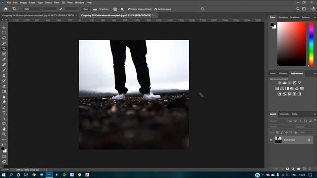 Adobe Photoshop - Tutorial 19 (Straighten & Rotate images)??? смотреть онлайн
