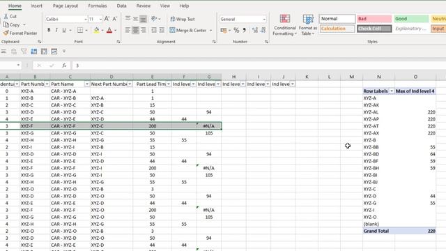 How to calculate Bill of Material (BOM) Lead Time with Excel смотреть онлайн