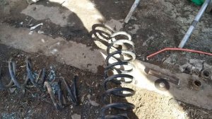 Как поднять задОК или замена пружин на VW Golf4 / Шкода, бора