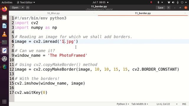 9. Image Borders with OpenCV смотреть онлайн
