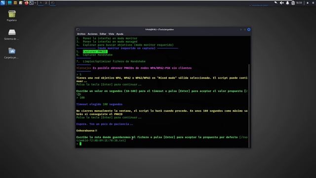 Auditoria inalámbrica PMKID con Airgeddon смотреть онлайн