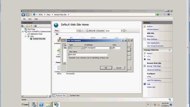 How to setup tcp port bindings in IIS on a Windows 2008 R2 server смотреть онлайн