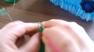 Игрушка-мочалка "трактор" 1часть.