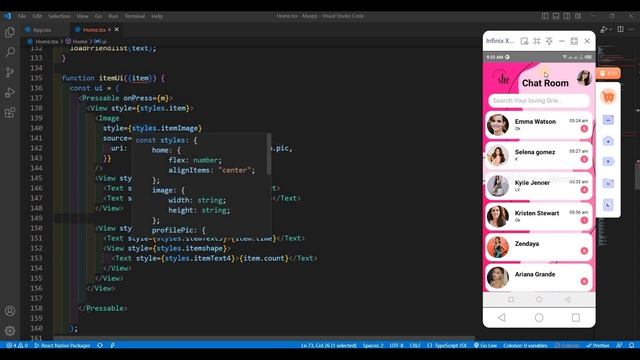React Native Chat App Home Page Explanation | 1st Year | Java Institute смотреть онлайн