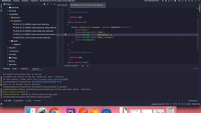 Let's build a course platform with Laravel 7, NuxtJS and Ant Design | Episode 2 смотреть онлайн