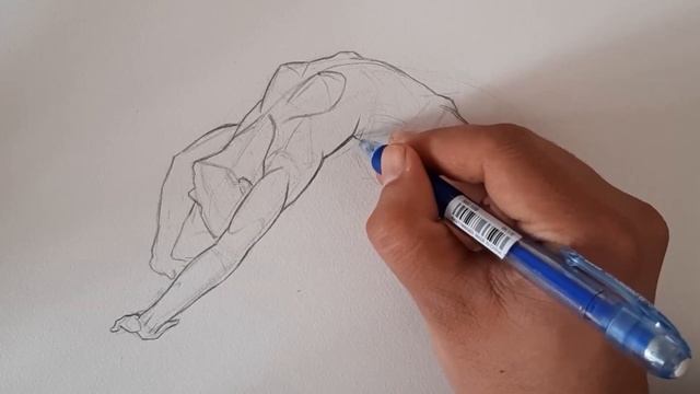 Figure sketch / Pencil drawing technique / смотреть онлайн