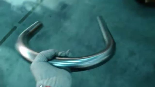 Гибка нержавейки на NC50 с перехватом большого прижима. Угол гиба 185 градусов. смотреть онлайн