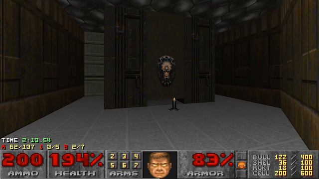 [Doom 2] Maps of Chaos map 08 UV max in 04:21 смотреть онлайн