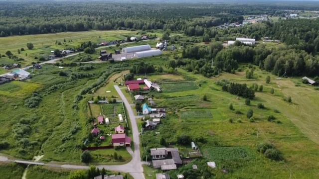 Село Зоново, Юргинский район, Тюменская область с высоты смотреть онлайн