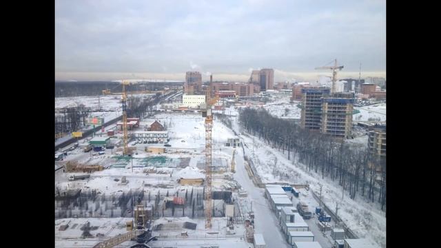 Строительство ЖК "Зеленая Линия" В Коммунарке. 21-27 января 2014 года смотреть онлайн