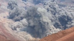 Взрыв в карьере Михайловского ГОКа по добыче железной руды, Курская обл