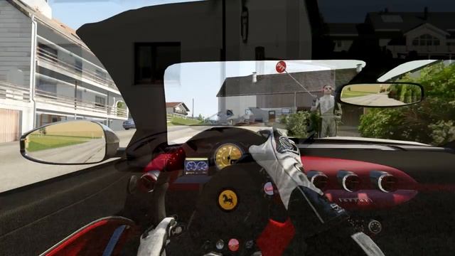 Ferrari F60 at Aspertsham, public roads in Bavaria смотреть онлайн