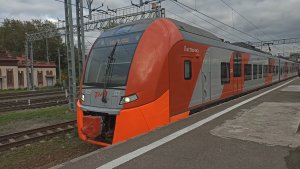 Золотая осень. Поездка на ЭС2Г 123 "Пушкинская ласточка" Жихарево - Санкт-Петербург Главный.