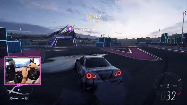 LEARNING HOW TO DRIFT FORZA HORIZON 5 (steering wheel 900°) Nissan GTR смотреть онлайн
