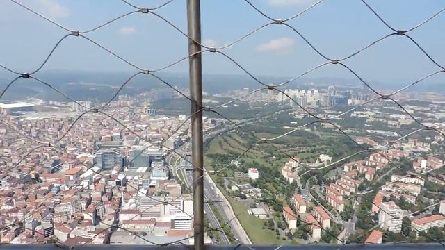 Обзорная панорама Стамбула с крыши Istanbul Sapphire - İstanbul Турция смотреть онлайн