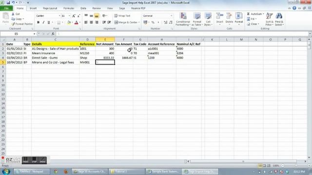 Excel to Sage - Import from Excel to sage - see description смотреть онлайн