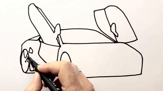 How to draw a Bmw i8 step by step easy - [ How to draw a car ] смотреть онлайн