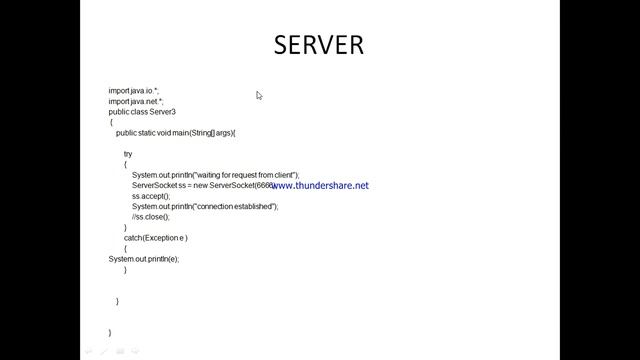Program to establish connection between client & server in Advance Java! смотреть онлайн