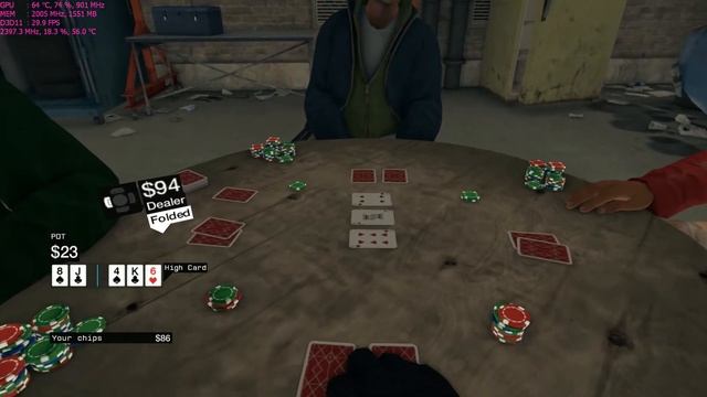 Watch Dogs Poker Gameplay ASUS G750JW NVIDIA GTX 765m смотреть онлайн