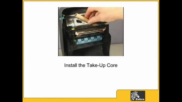 Zebra gx420t Loading printer ribbon смотреть онлайн