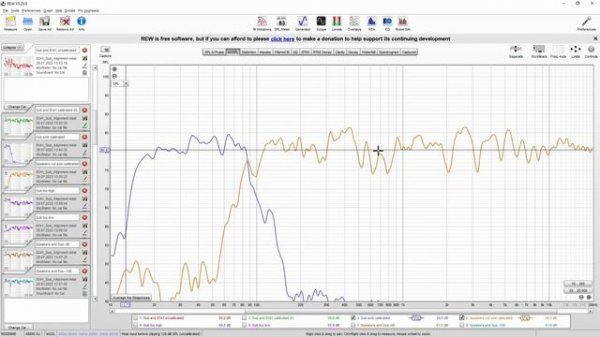 Room EQ Wizard (REW) Tutorial German - Pegelanpassung & Phasenlage für Subwoofer mit Bass Managemen