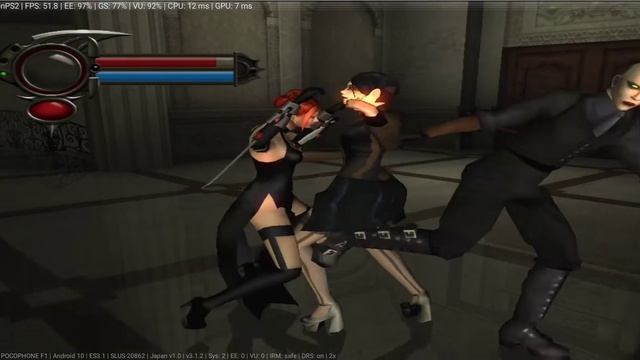 Bloodrayne 2 Damon PS2 pro android pocophone f1 game test ps2 блодрейн 2 на андроид | эмулятор ps2 смотреть онлайн